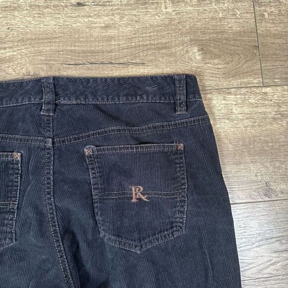Polo Jeans Women’s Size 10 Inseam 32 Corduroy Pants Navy Blue Flare Leg Stretch - Picture 7 of 7